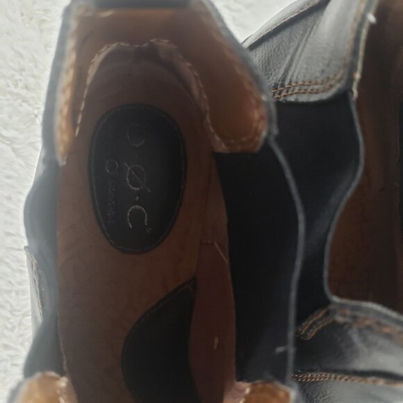 BOC. Black Western Pullon Faux Leather Bootie Size 8 - Picture 13 of 14